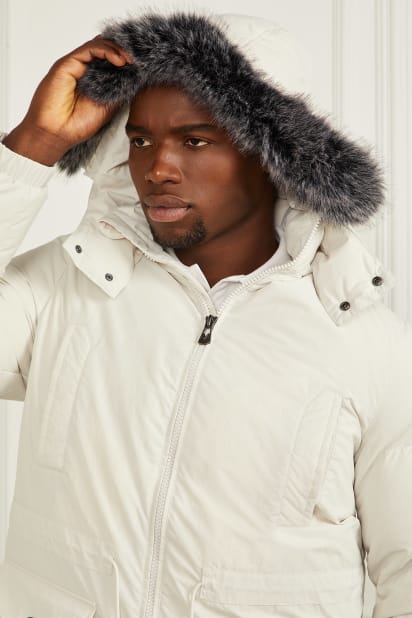 MARCIANO by GUESS® Real Down Long Jacket