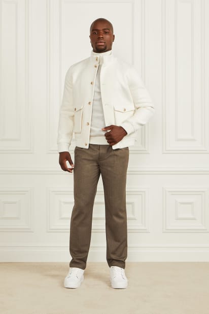 あ*か様 OHGA JACQUARD JACKET ホワイト あ*か様 OHGA JACQUARD JACKET ホワイトの通販はau PAY マーケット