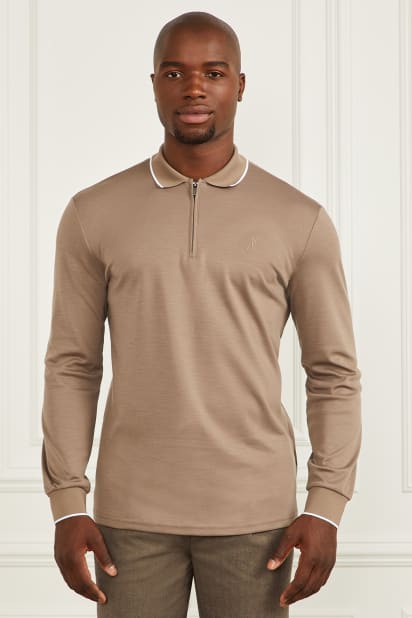 MARCIANO by GUESS® Long-Sleeve Zip Polo