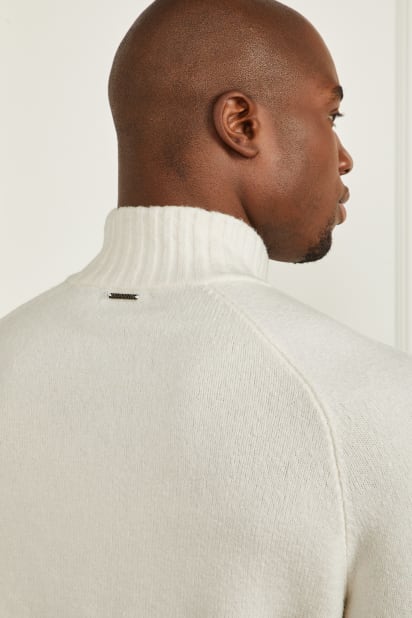MARCIANO by GUESS® Eco Half-Zip Cable Knit Sweater