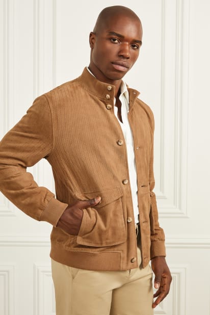 MARCIANO by GUESS® Suede Flight Jacket