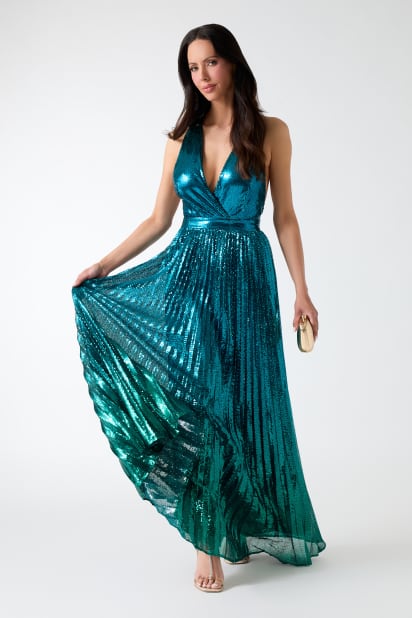 MARCIANO by GUESS Bryce Pleated Ombr Dress