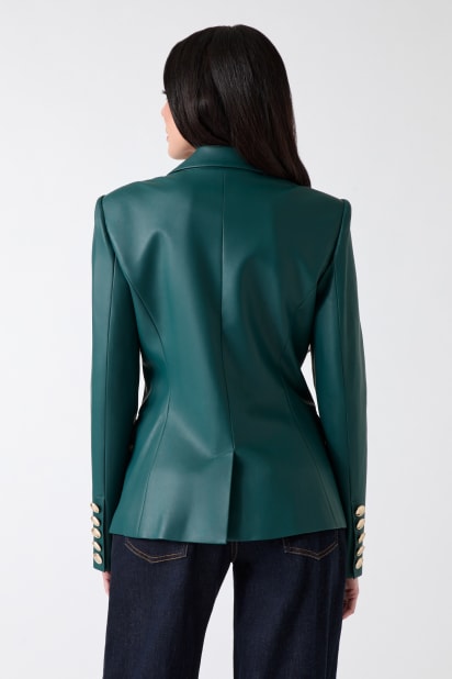 MARCIANO by GUESS Pamela Faux-Leather Blazer