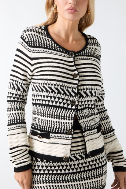 MARCIANO by GUESS® Arianna Stitched Cardigan Sweater