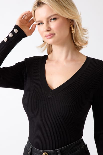MARCIANO by GUESS® Eco Isa V-Neck Sweater Top