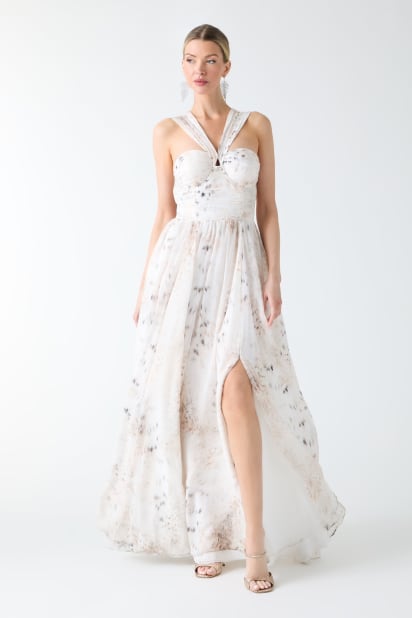 MARCIANO by GUESS Eco Verity Bustier Maxi Dress