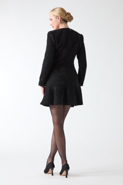 black mini dress nearby Black Lace Mini Homecoming Dresses Spaghetti Strap Short Cocktail Party Dress ARD1599