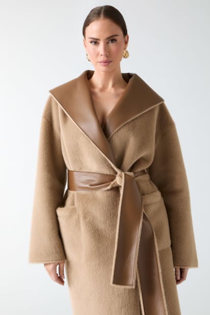 MARCIANO by GUESS® Ines Reversible Faux-Leather Coat
