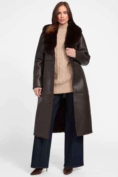 MARCIANO by GUESS® Zoey Faux-Leather Coat