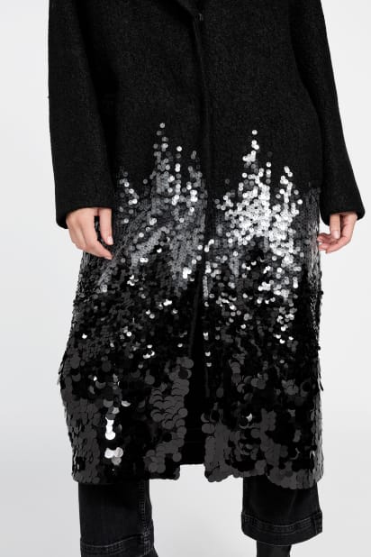 MARCIANO by GUESS® Vicky Sequin Knit Coat