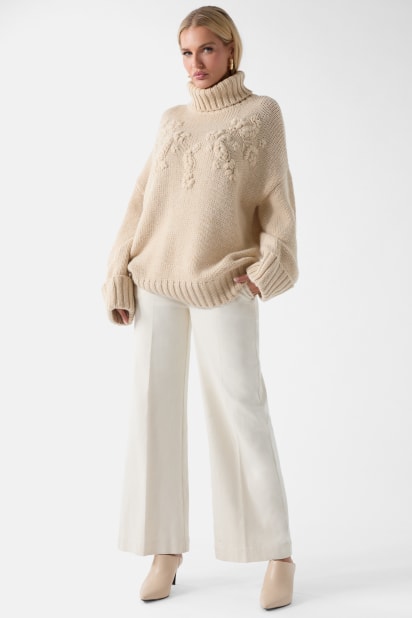 MARCIANO by GUESS® Ahlam Turtleneck Embroidered Sweater