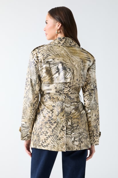 MARCIANO by GUESS® Natalie Printed Short Trench Coat