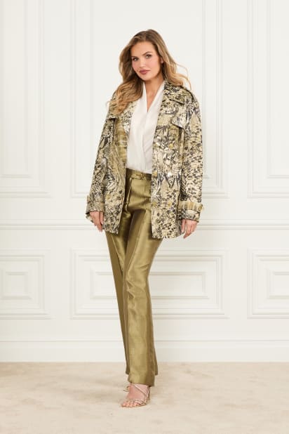 MARCIANO by GUESS® Natalie Printed Short Trench Coat