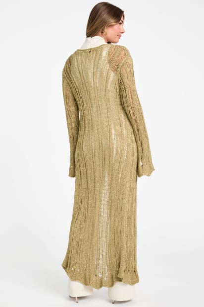 MARCIANO by GUESS Lucky Lurex Net Duster Cardigan