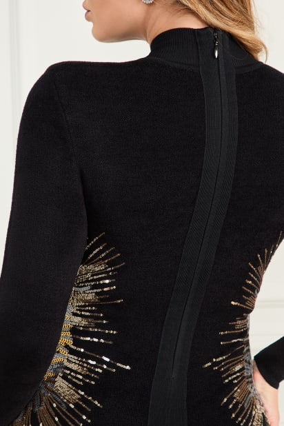 Sparkler Sequin Velour Dress