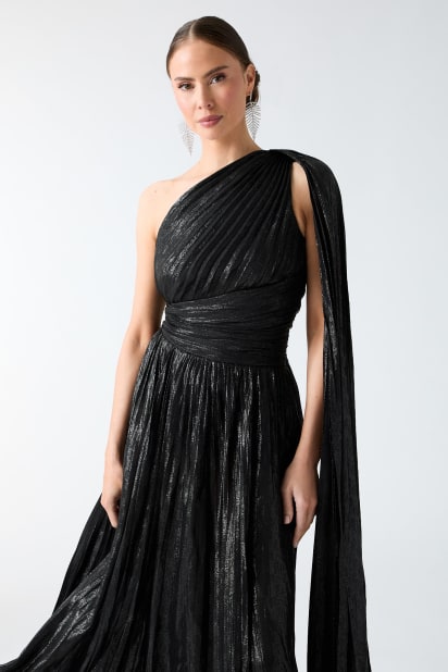Stephany Pleated Gown