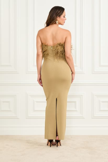 slim fit dress slacks Gold main image 0