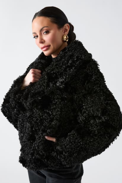 MARCIANO by GUESS® Margot Longline Faux-Fur Coat