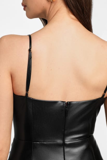 MARCIANO by GUESS Fergie Faux-Leather Dress