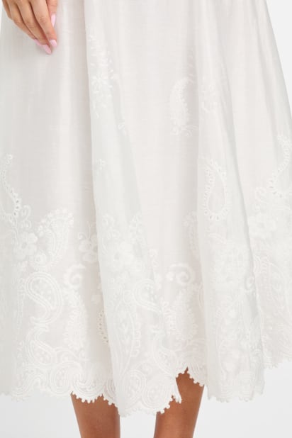 MARCIANO by GUESS Eco Mindy Embroidered Midi Dress