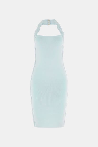 guess by marciano blue dress Women Pleated High Low Dress, Blue Guess by Marciano Brand – Coconut Fashion main image 0