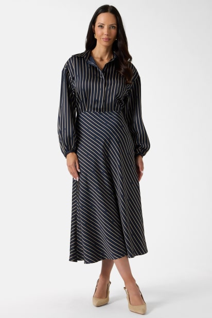 Eco Fatou Striped Maxi Dress