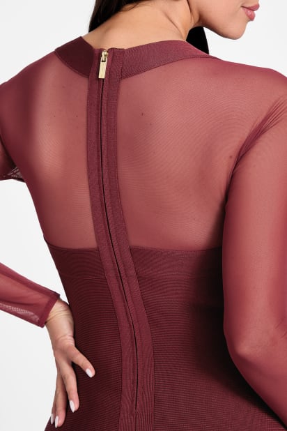guess red bandage dress Bandage Mini Dress