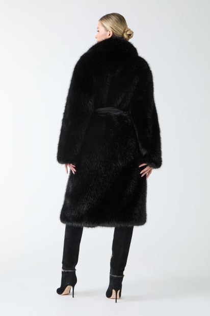 MARCIANO by GUESS® Molly Faux-Fur Wrap Coat