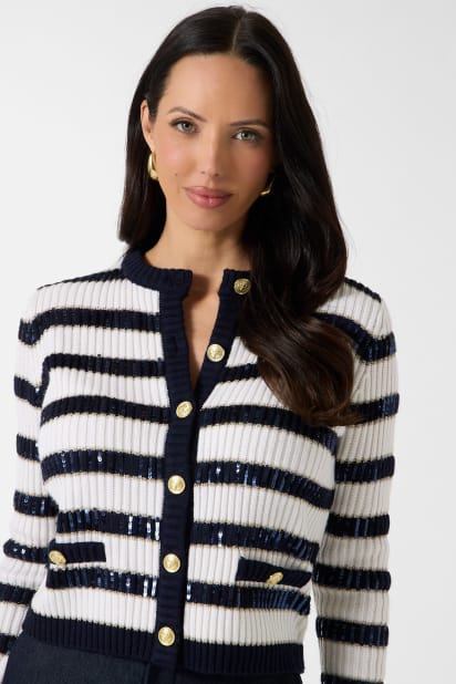 MARCIANO GUESS ビジュー&amp;スパンコール カーディガン MARCIANO by GUESS® Marciano sequins cardigan