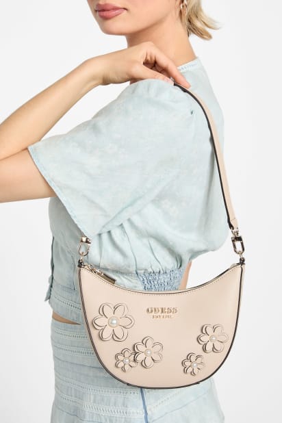 【ベージュ(SIT)】GUESS ショルダーバッグ (W)ZARIA Mini Top Handle Flap GUESS｜GUESS ショルダーバッグ (W)ZARIA Mini Top Handle Flap