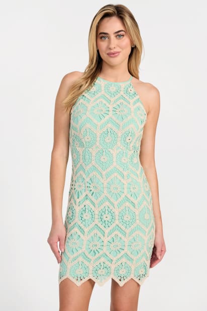 guess crochet dress Guess Women's Sleeveless Erin Crochet Dress