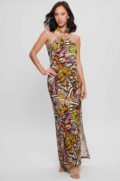 chinese dress ladies Guess Women's Dresses Dress,Ink Multi,6 at Amazon Women's Clothing store
