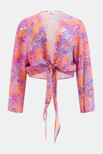 GUESS® Eco Knotted Cropped Kimono