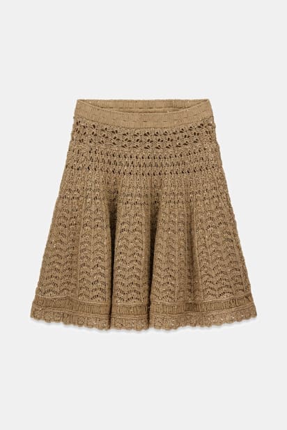 GUESS® Openwork sweater skirt