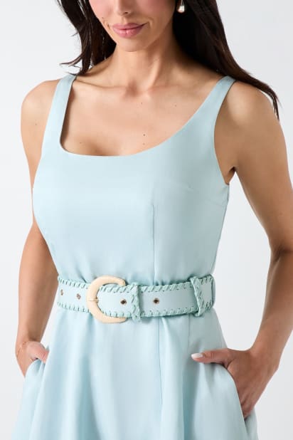 MARCIANO by GUESS Marciano linen-blend midi dress