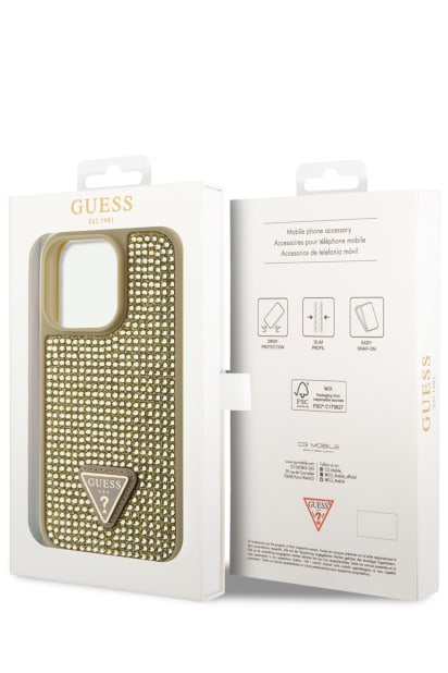 GUESS® Rhinestone iPhone 14 Pro Case