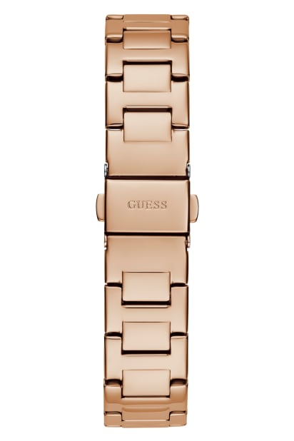 GUESS® Rose Gold-Tone Studded Analog Watch