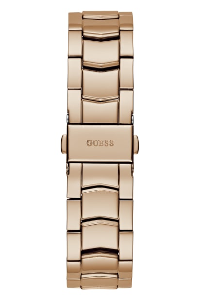 GUESS® Rose Gold-Tone and Crystal Multifunction Watch