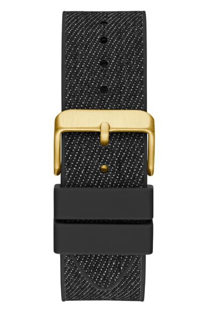 GUESS® Gold-Tone Silicon Multifunction Watch