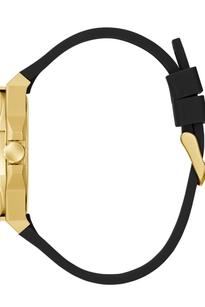 GUESS® Gold-Tone and Black Analog Watch