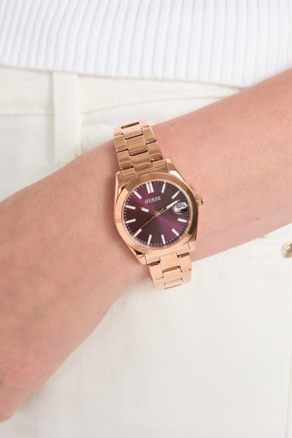 GUESS® Rose Gold-Tone Analog Watch