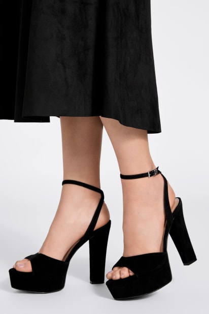 black guest wedding dress WOMENS BLACK LEATHER FLORAL HUARACHE MEXICAN SANDAL – MexicanSandals.com main image 0