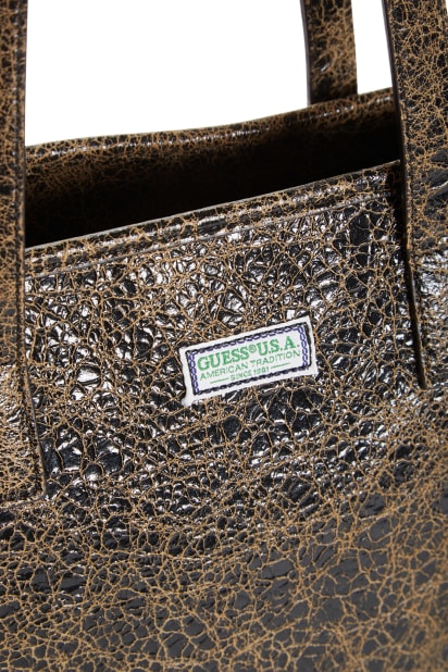 GUESS® Cracked Leather Serapia Tote