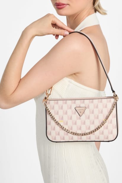 [新品・未使用] GUESS ショルダーバッグ ローズゴールド GUESS（ゲス） ショルダーバッグ バッグ WELLS SHOULDER SATCHEL