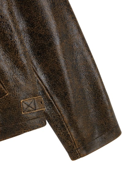 GUESS® Cracked Leather Jacket