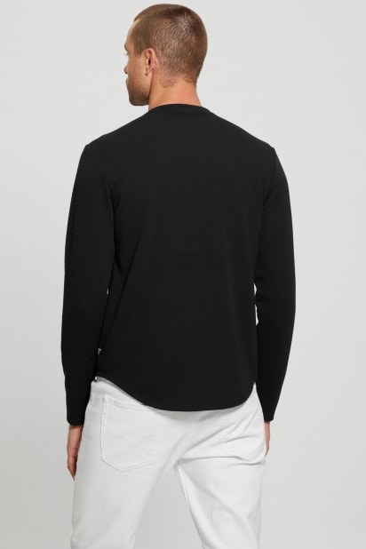 GUESS® Textured Long-Sleeve Tee