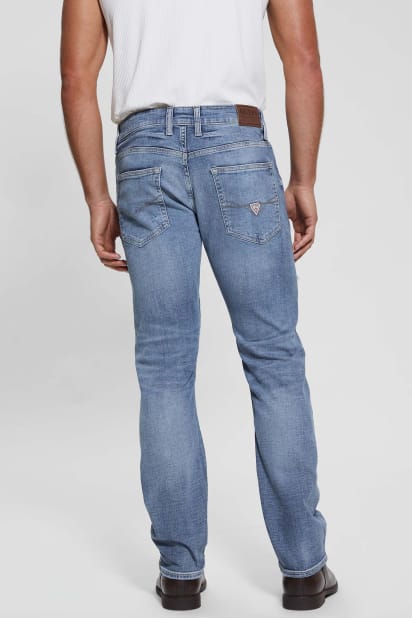 GUESS® Eco Mateo Destroyed Straight Jeans
