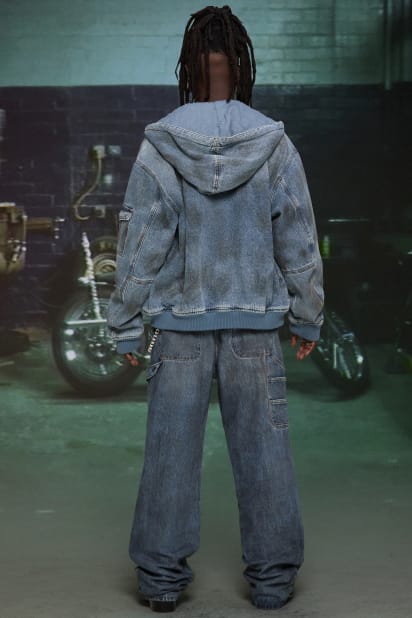 GUESS® HARDSTONE Denim Hooded Jacket