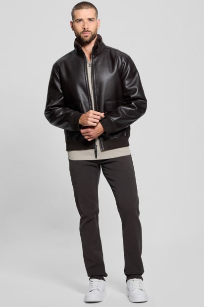 GUESS® Ryder Bonded Faux-Leather Jacket