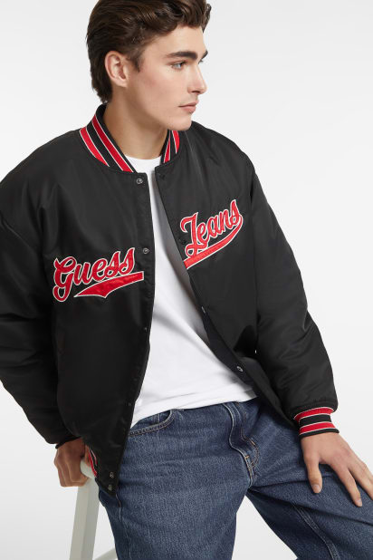 GUESS® Script Patch Varsity Jacket